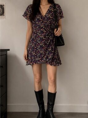 Wrap Up Flower Dress